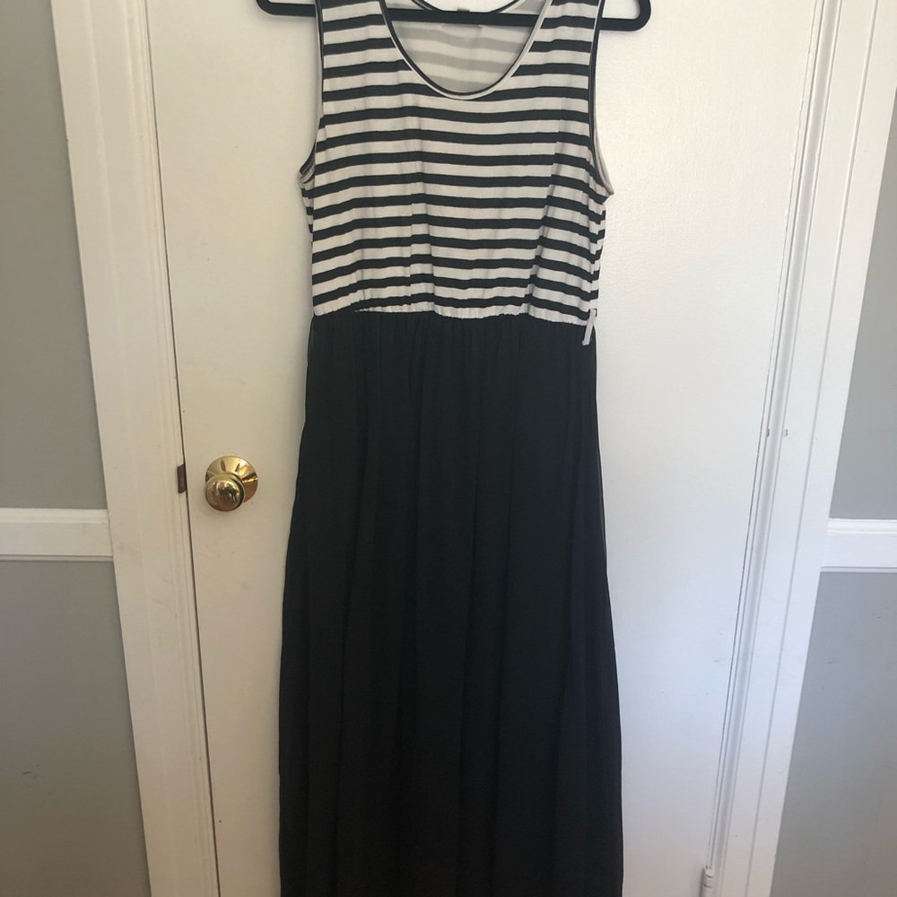 Striped maxi dress